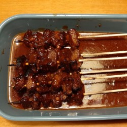 Vegetarische saté met...