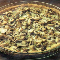 Champignontaart met kruiden