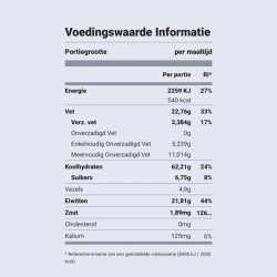 Voedingswaarde Informatie - Roergebakken groenten en tofu in sesammarinade met mie